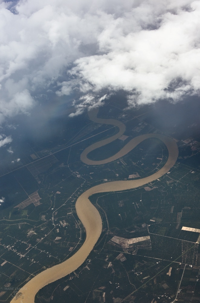 Les méandres bruns du fleuve Perak, Malaisie